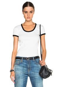 R13 Scoop Baby Tee In White