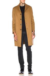 Acne Studios Charlie Coat In Brown