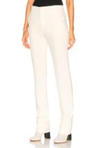 Chloe Light Cady Crystal Embellished Trousers In Neutral