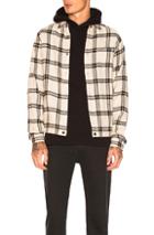 John Elliott Switch Overshirt In Neutrals,checkered & Plaid