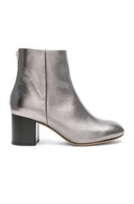Rag & Bone Leather Drea Booties In Metallics