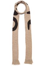 Off-white Mirror Mirror Big Scarf In Brown,abstract