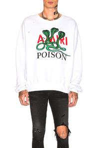 Amiri Poison Loose Fit Crewneck In White