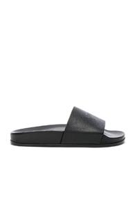 Vetements Leather Slides In Black
