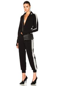 Norma Kamali Star Bomber Jumpsuit In Black
