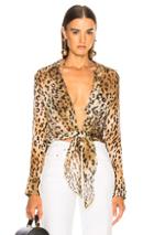 Adriana Degreas X Charlotte Olympia Shirt In Animal Print,neutrals