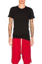 Rick Owens Basic Short Sleeve Tee In Black