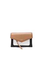 Givenchy Tri Color Duetto Crossbody Flap Bag In Black,neutrals,white