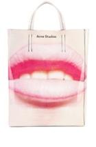 Acne Studios Baker Graphic Bag In Pink,white