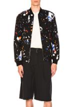 3.1 Phillip Lim Painted Bomber Jacket In Black