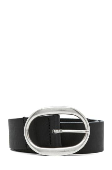Isabel Marant Celia Leather Belt In Noir Argent