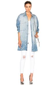 Faith Connexion Stars Denim Top In Blue