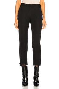 Ann Demeulemeester Lace Trim Pants In Black