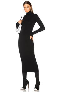 Haider Ackermann Turtleneck Sweater Dress In Black