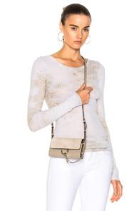 Enza Costa Rib Long Sleeve Bold Crew In Neutrals,ombre & Tie Dye,white