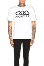 Moncler Logo Tee In White