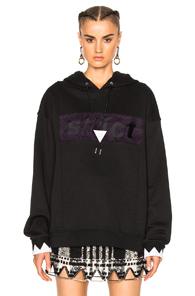 Alexander Wang Oversize Hoodie In Black