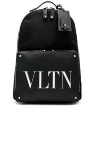 Valentino Vltn Backpack In Black