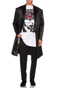 Raf Simons 6 Balls Classic Trench Coat In Black