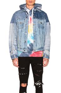 Amiri Reconstructed Trucker In Blue