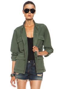 Citizens Of Humanity Kyle Cotton Military Jacket In Green