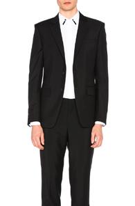Givenchy Star Collar Detail Blazer In Black