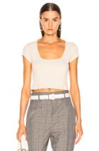The Range Alloy Rib Cropped Tee In Neutral