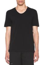 T By Alexander Wang Classic Low Neck Tee In Black