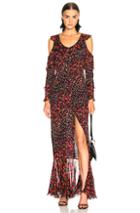 Raquel Diniz Andy Dress In Black,floral,red