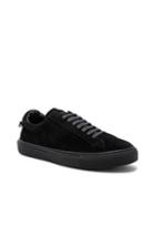 Givenchy Tonal Suede Urban Tie Knot Sneakers In Black