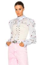 Isabel Marant Utah Shirt In Blue,floral