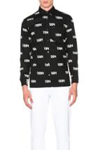 Gosha Rubchinskiy 1984 All Over Print Shirt In Black,abstract
