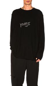 Yohji Yamamoto Yohji Round Neck Tee In Black