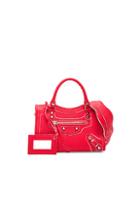 Balenciaga Classic Painted Edge Mini City Aj In Red