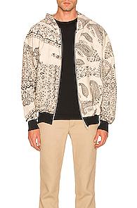 Paria Farzaneh Monochrome Zip Hoodie In Neutral,paisley