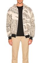 Paria Farzaneh Monochrome Zip Hoodie In Neutral,paisley