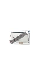 Off-white Mini Mirror New Flap Bag In Metallics