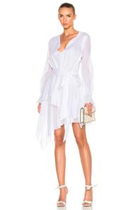 Alexandre Vauthier Cotton Voile Dress In White