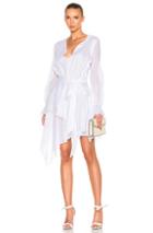 Alexandre Vauthier Cotton Voile Dress In White