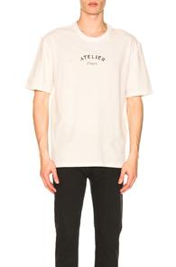 Maison Margiela Rough Cotton Jersey Tee In White