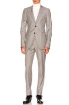 Calvin Klein 205w39nyc Two-button Suit In Checkered & Plaid,neutrals