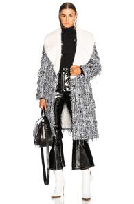 Shrimps Elspeth Coat In Abstract,black,white