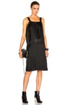 Maison Margiela Heavy Satin Dress In Black