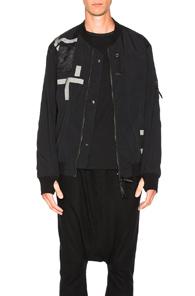 11 By Boris Bidjan Saberi Printed Bomber Jacket In Black