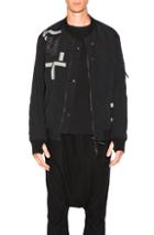 11 By Boris Bidjan Saberi Printed Bomber Jacket In Black