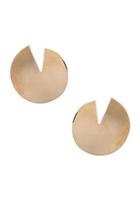 Valentino Logo Circle Earrings In Metallic