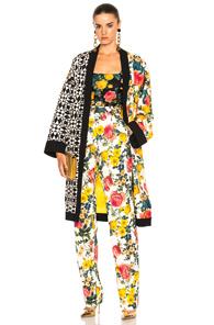 Fausto Puglisi Woven Coat In Red,floral