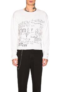Enfants Riches Deprimes Heroin Needles Long Sleeve Tee In Neutral