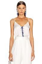 Raquel Allegra Little Cami In Ombre & Tie Dye,white