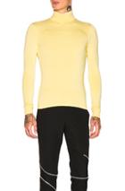 Raf Simons Classic Turtleneck In Yellow